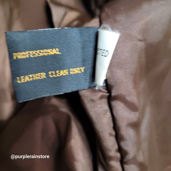 Vtg Exploration Leather Field Chore Barn Coat Jacket XXL Brown Preppy 90's - Picture 6 of 12